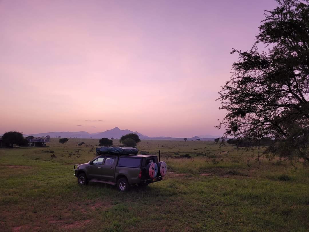 A Valverde Safaris Uganda Safari van at Murchison Falls National Park